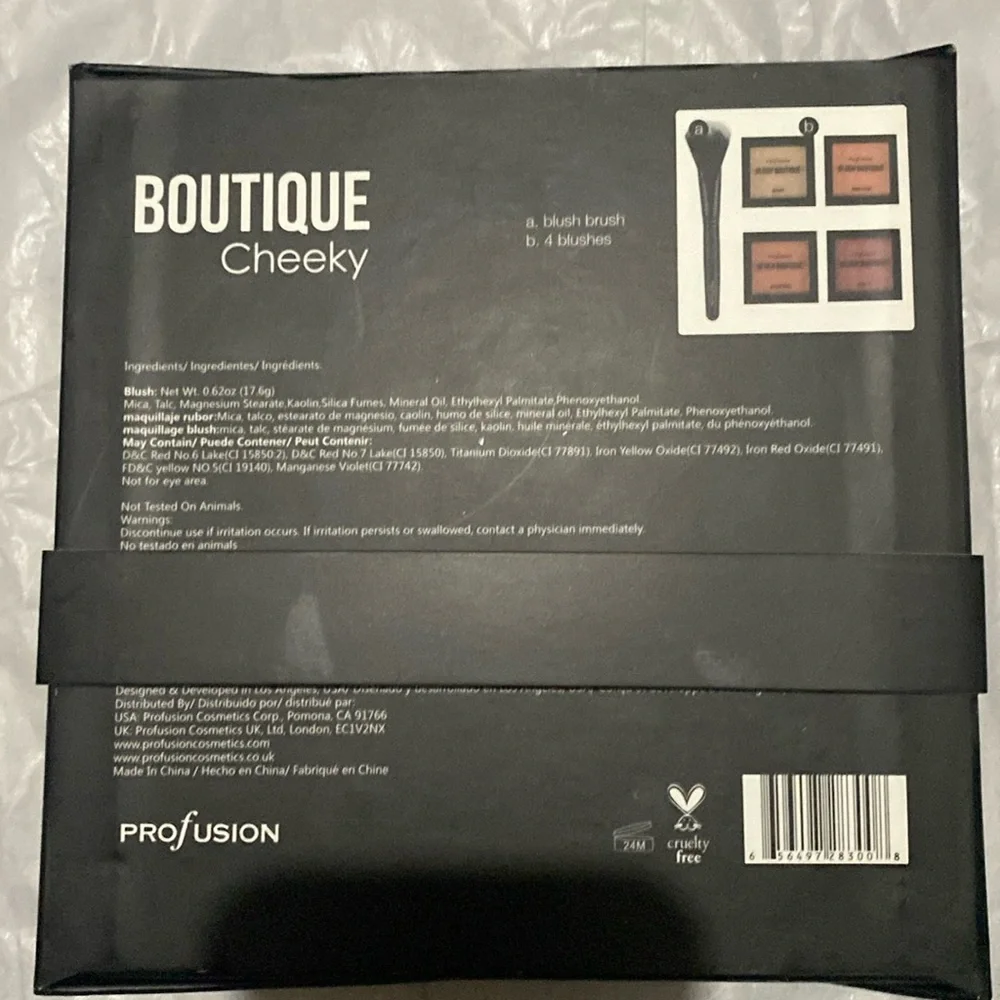 Profusion cosmetics blush set rosette makeup brand new with brush & shades